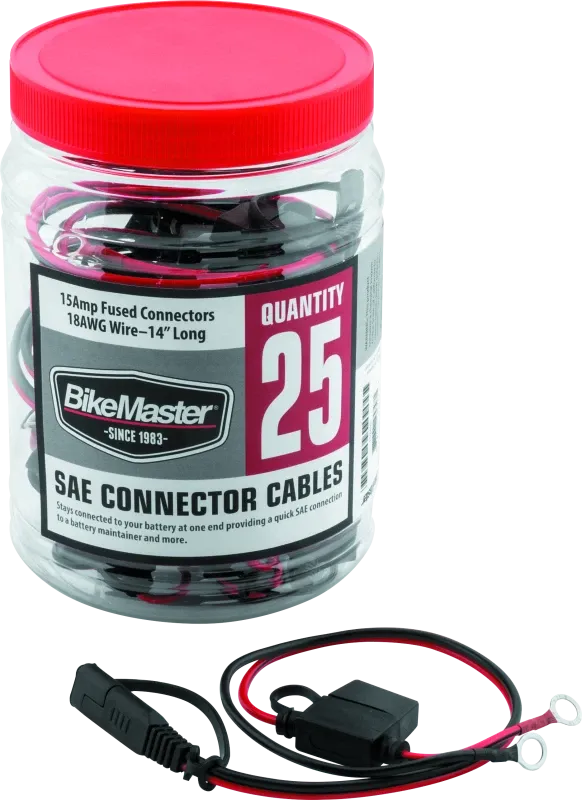 BikeMaster SAE Wire wFuse - 25 Piece Tub