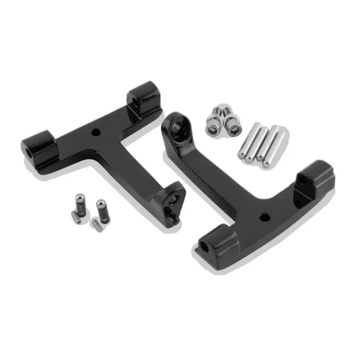 Bikers Choice 93-Up FLH FLT Black Passenger Floorboard Bracket Replaces H-D 53070-00A