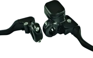 Bikers Choice Black 11/16 Bore Custom Handlebar Control Kit 1 Inch Bar Cable Clutch No Switches