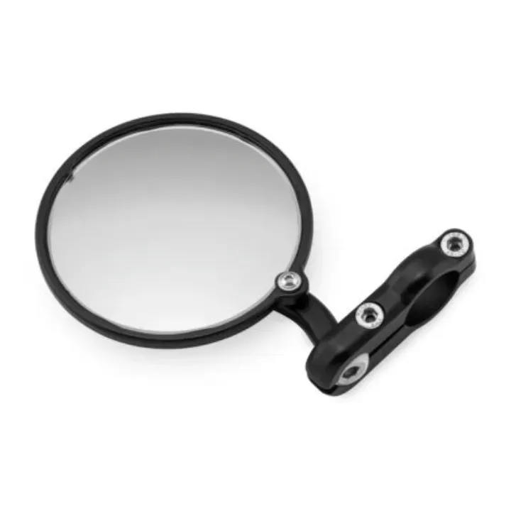 CRG Hindsight Folding 3 in. Round Bar-End Mirror Left - Black
