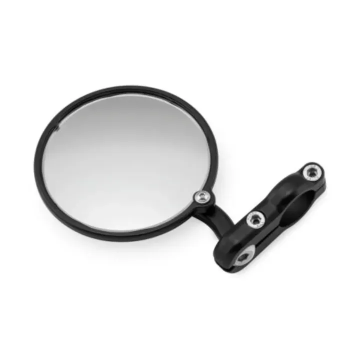 CRG Hindsight Folding 3 in. Round Bar-End Mirror Right - Black